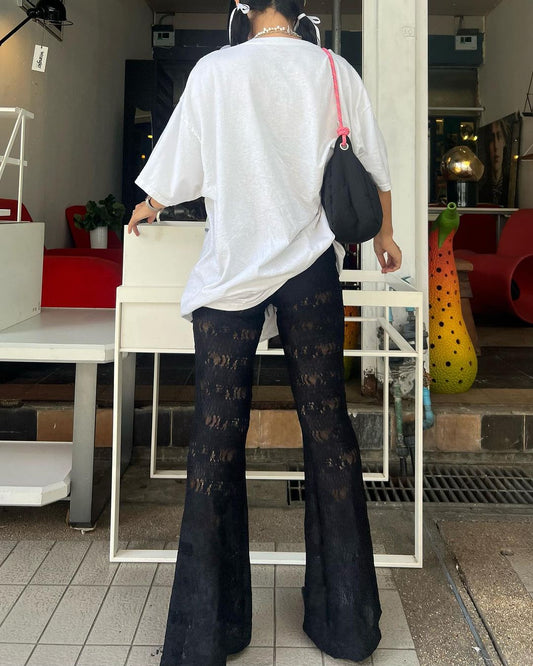 Lace Wide Leg Pants