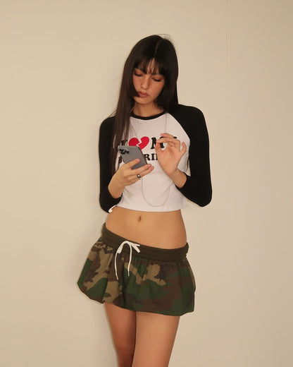 Camo Bubble Skirt