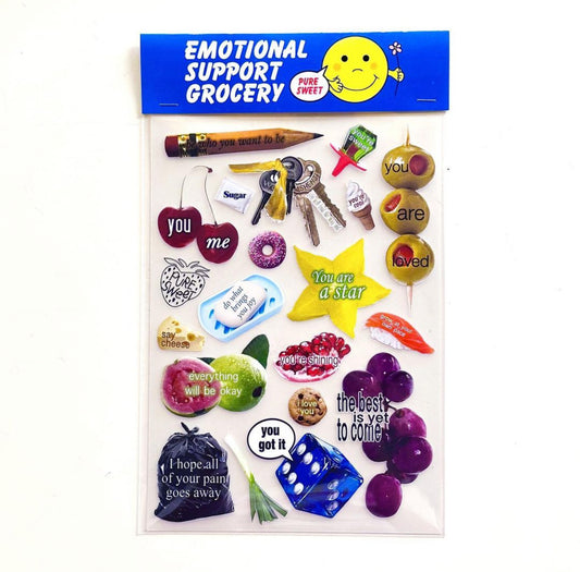 Emotional Support Grocery Sticker Pack