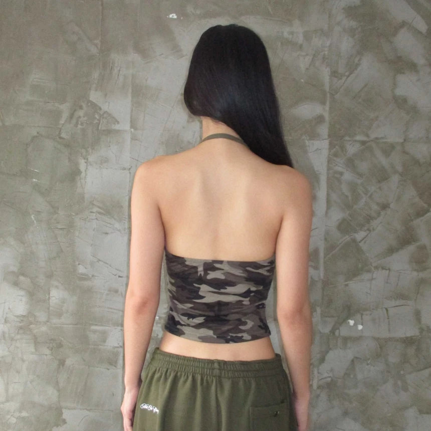 Camo Halter Top