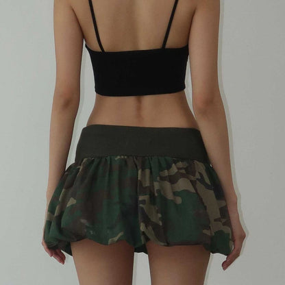 Camo Bubble Skirt