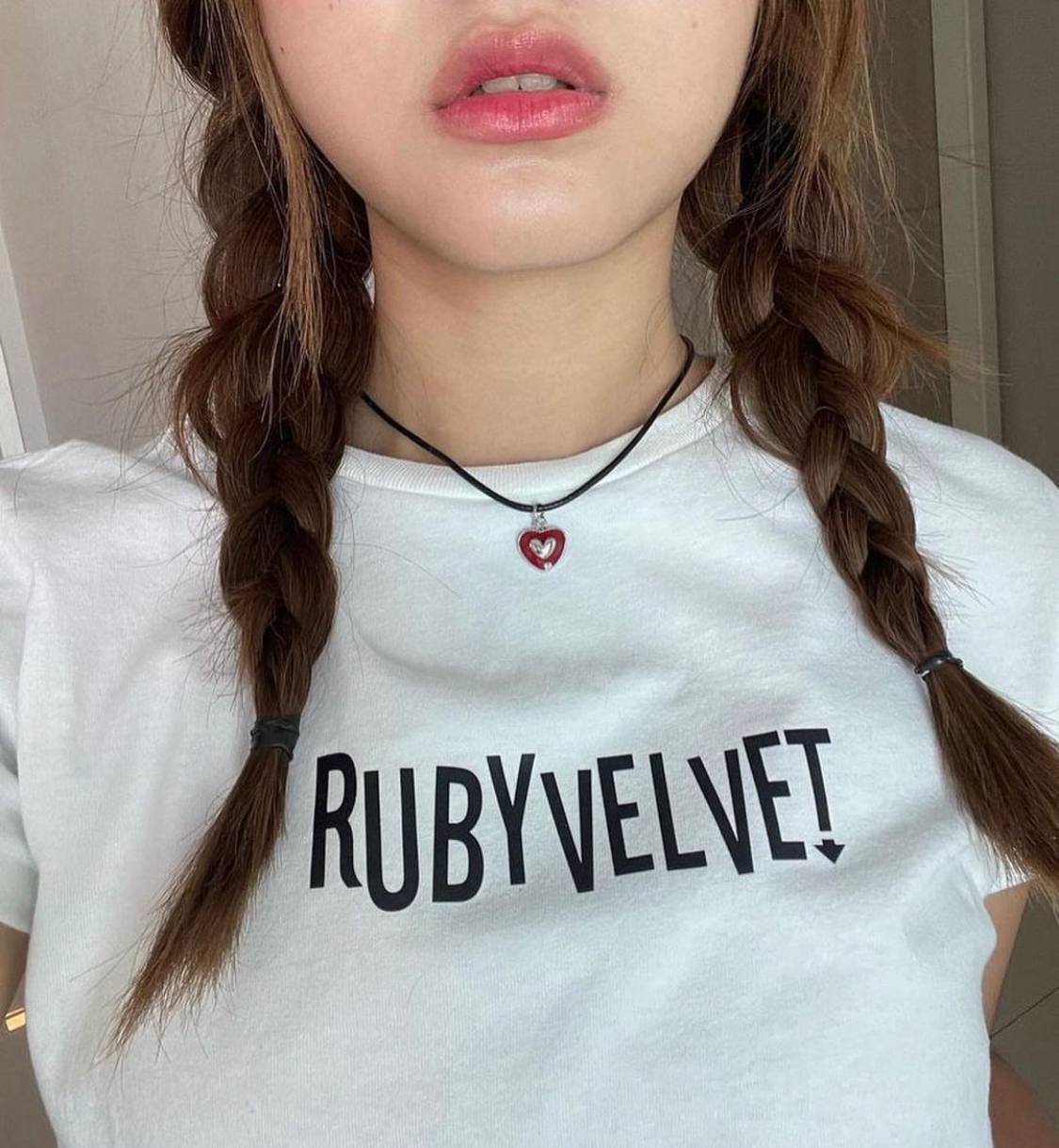 Ruby velvet baby top